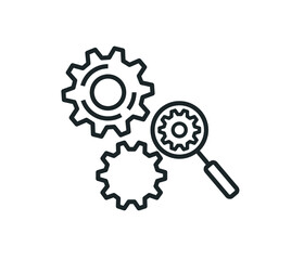 Finding Technical Problems, Fixing, Concept Design, Vector illustration
