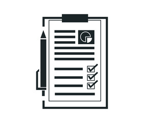 Reporting, Analytics Icon with Editable Stroke and Pixel Perfect.