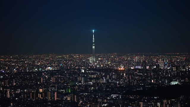 東京スカイツリーと東京の夜景