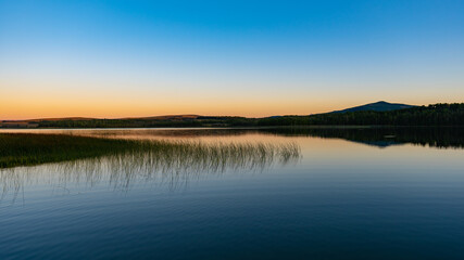 Prairie Lake at Sunset