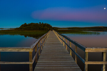 Prairie Lake at Sunset