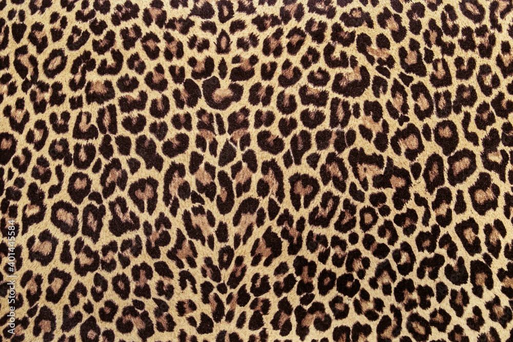 Wall mural leopard print fabric pattern, seamless background image.