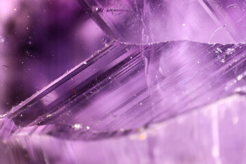 Close up of Amethyst Quartz crystal purple . High quality photo