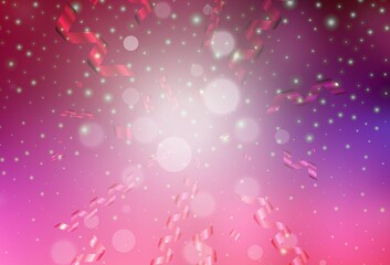 Dark Purple, Pink vector background in Xmas style.