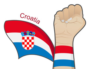 The spirit of struggle to defend the country by raising the Croatian national flag