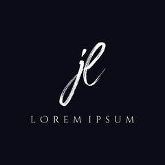 Letter JL luxury logo design vector