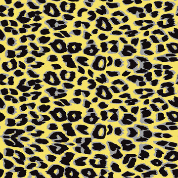 Leopard gepard cheetah background. Seamless pattern. Animal print.