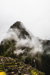 mountain covered by clouds, Inca Trail