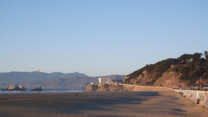 Beach and mountains