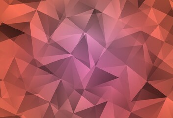 Light Pink vector polygonal background.