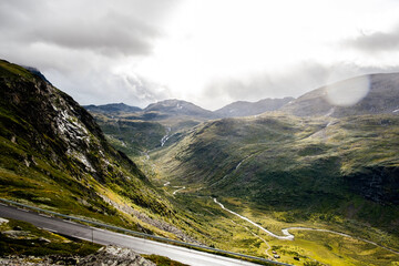 landscape with clouds and road