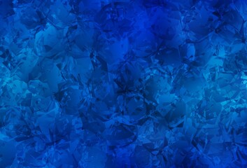 Fototapeta na wymiar Light BLUE vector doodle texture with roses, flowers.