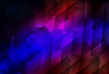 Dark Blue, Red vector background in polygonal style.