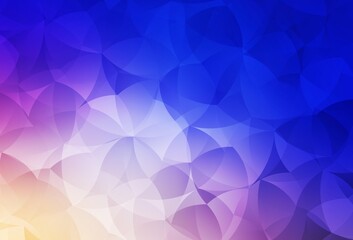 Light Pink, Blue vector template with chaotic shapes.