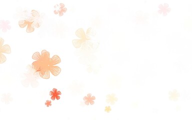 Light Green, Red vector elegant pattern with flowers.