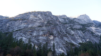 Fototapeta na wymiar Rock in the mountains in Yosemite