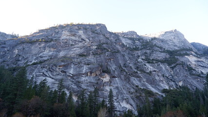 Fototapeta na wymiar Rock in the mountains in Yosemite