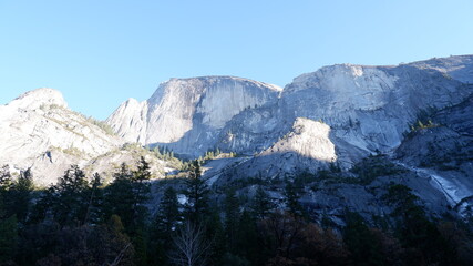 Rock in the mountains in Yosemite