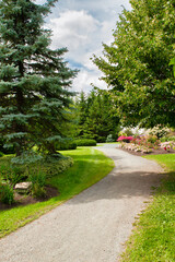 Lovely Garden at Rouyn ( Quebec ) With Footpath