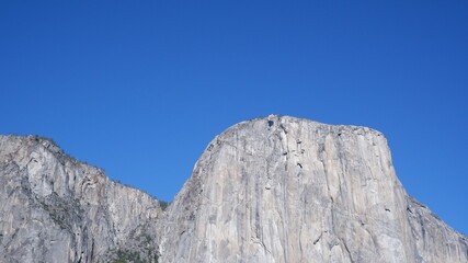 Fototapeta na wymiar El Capitan rocks in Yosemite. Rocks and mountains