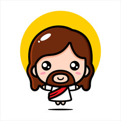 jesus character vector design