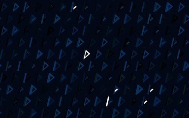 Obraz premium Dark BLUE vector template with crystals, triangles.