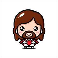 jesus character vector design