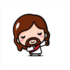 jesus character vector design