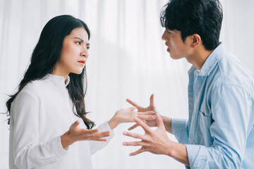The Asian couple argued with each other leading to a breakup