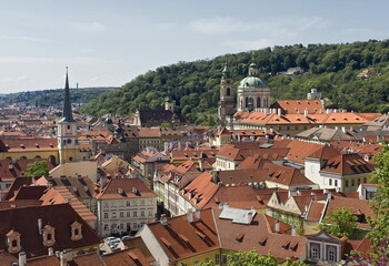 Obraz premium The sight from a small party in Prague