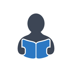 Reading book icon