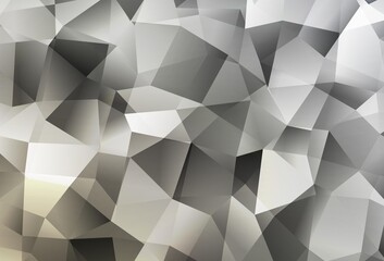 Light Gray vector abstract polygonal template.