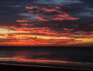 Beautiful Sunset at Torrance Beach, located in Los Angeles County, California