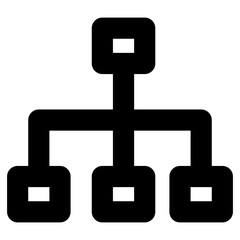 Fototapeta premium Hierarchical Network Model 