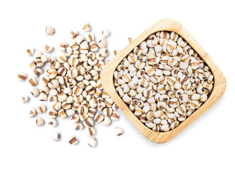 Millet in wooden bowl