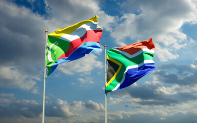 Flags of SAR African and Comoros.