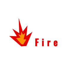 Fototapeta premium flaming fire logo