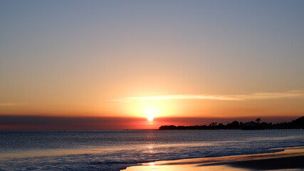 Fototapeta premium Sunset view in Malibu Beach