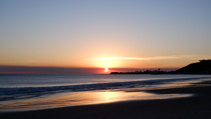 Obraz premium Sunset view in Malibu Beach