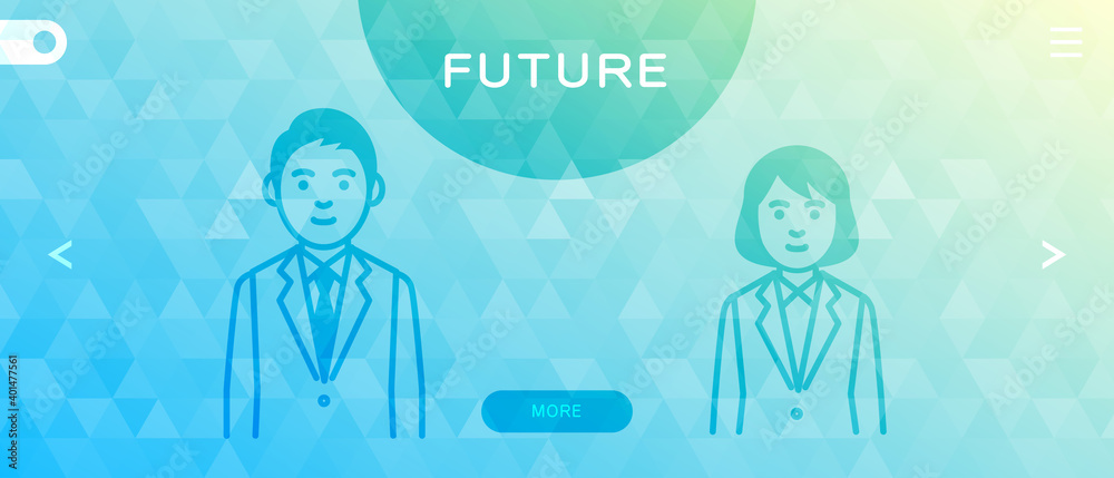 Wall mural web page template of business. landing page concepts for website development. vector illustration.