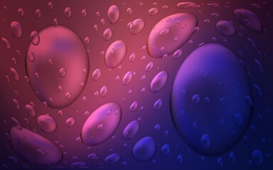 Dark Purple, Pink vector pattern with spheres. Blurred decorative design in abstract style with bubbles. The pattern can be used for ads, leaflets of liquid.