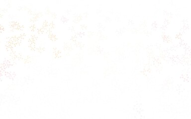 Light Red, Yellow vector pattern with artificial intelligence network.