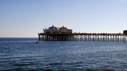 pier Malibu  on the ocean sea