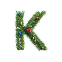 Christmas Alphabet letter K