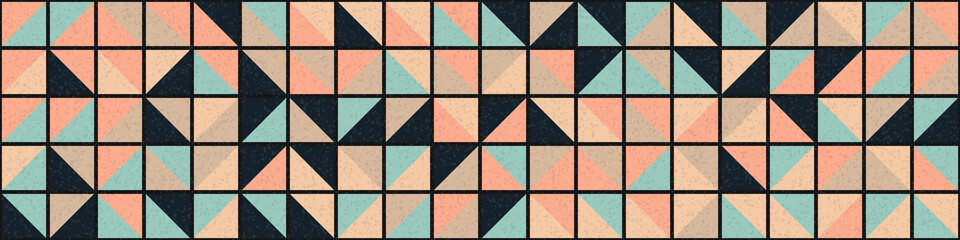 Fototapeta premium Abstract Geometric Pattern generative computational art illustration