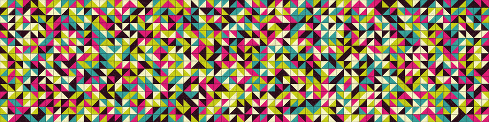 Fototapeta premium Abstract Geometric Pattern generative computational art illustration