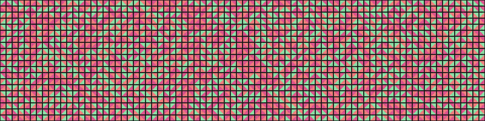 Abstract Geometric Pattern generative computational art illustration