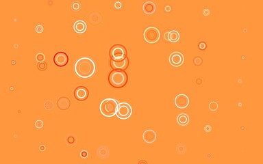 Light Red vector template with circles.