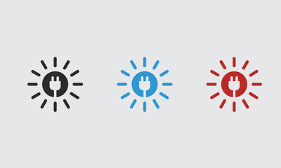 Power electricity icon