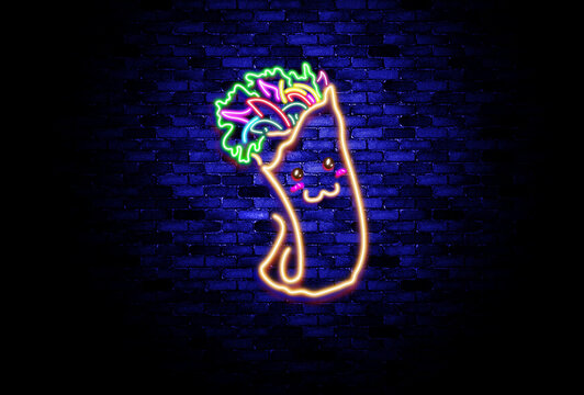 neon blue shaverma